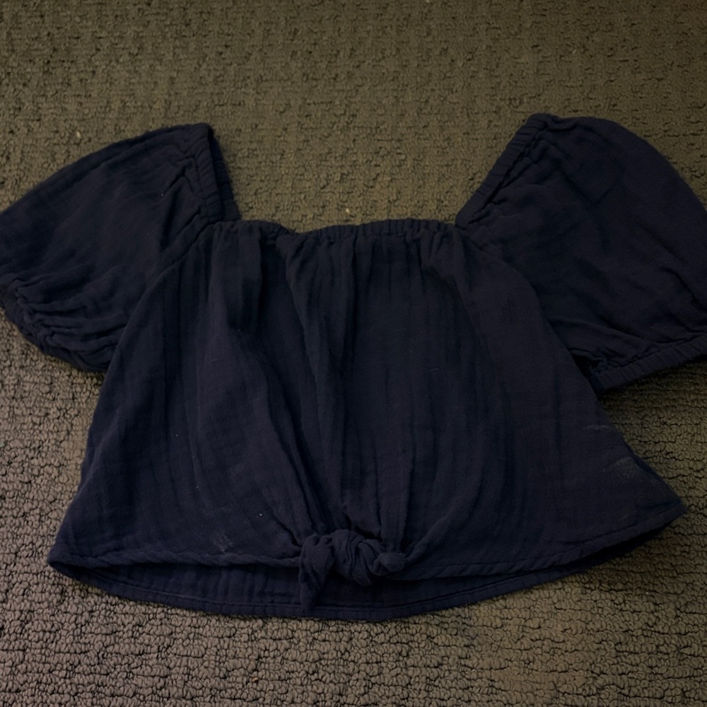 Old Navy Kids Navy Blue Blouse